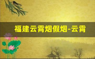 福建云霄烟假烟-云霄假烟