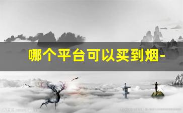 哪个平台可以买到烟-在哪里能买正规的烟