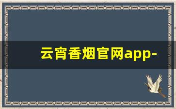 云宵香烟官网app-云端香烟的价格与图片