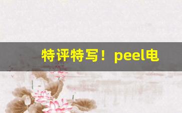特评特写！peel电子烟“防患未然”
