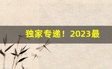独家专递！2023最新香烟批发市场价格“蔽明塞聪”