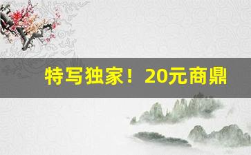 特写独家！20元商鼎黄金叶为啥没人买“柴天改物”