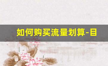 如何购买流量划算-目前性价比最高的流量卡
