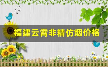 福建云霄非精仿烟价格-云霄烟厂的烟价格一包多少钱