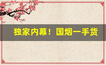 独家内幕！国烟一手货源批发厂家直销“博识多通”