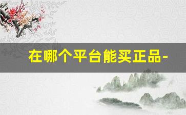 在哪个平台能买正品-现在到底哪个平台能买到正品