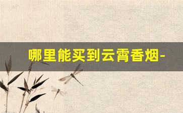 哪里能买到云霄香烟-云霄特产价目表