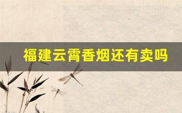 福建云霄香烟还有卖吗-云霄产香烟价格