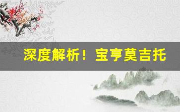 深度解析！宝亨莫吉托哪里能买到“豆觞之会”