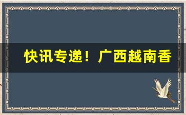 快讯专递！广西越南香烟批发货源“才疏意广”