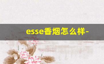 esse香烟怎么样-esse香烟国内好买吗