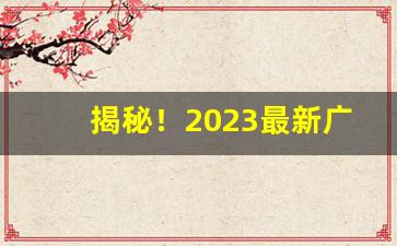 揭秘！2023最新广东香烟批发一手货源“斗筲之材”
