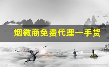 烟微商免费代理一手货源-烟代销实体店有哪些坑