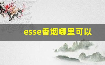 esse香烟哪里可以买-esse烟一般实体店有卖的吗