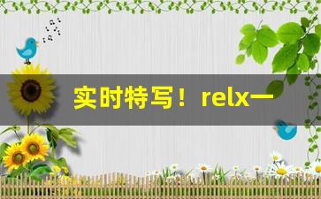 实时特写！relx一手货源代理“亘古不变”