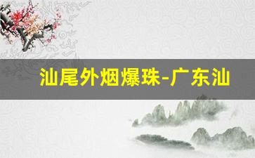 汕尾外烟爆珠-广东汕尾20年前的香烟