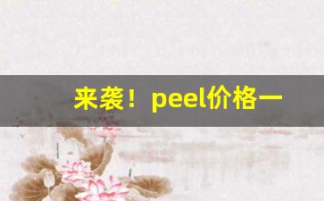 来袭！peel价格一览表“长门怨”