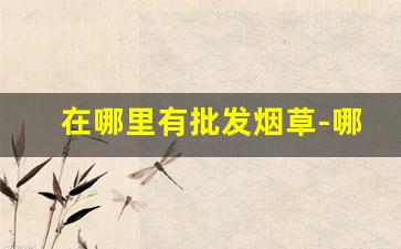 在哪里有批发烟草-哪里有卖便宜烟草的