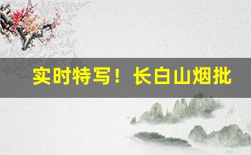 实时特写！长白山烟批发“百世不磨”