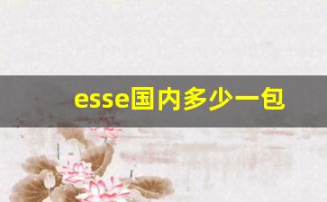 esse国内多少一包-esse价格表图片大全