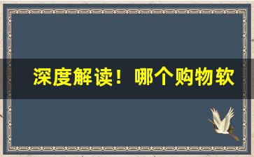 深度解读！哪个购物软件可以买烟“遏密八音”