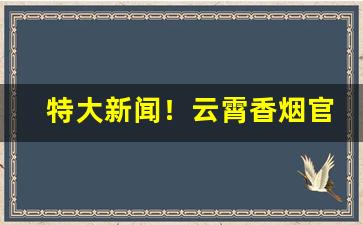 特大新闻！云霄香烟官网app软件叫什么“重熙累盛”
