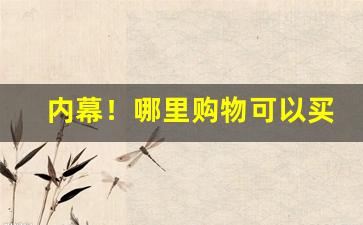 内幕！哪里购物可以买到正品“笨嘴笨舌”